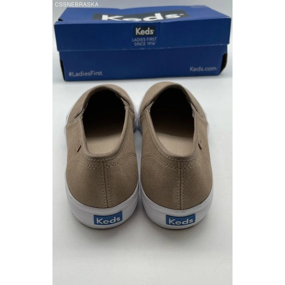Keds DBL‎ Deck Suede II - Taupe slip-on shoes - Size 9.5